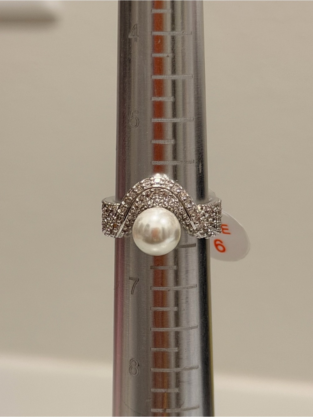 Bomb Party NWT! Rhodium, Pearl and Cubic Zirconia “The Maison Royale”